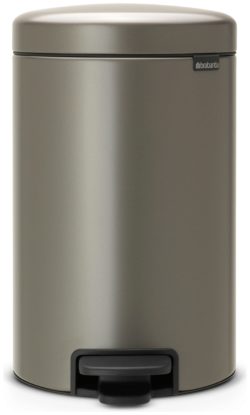 Brabantia newIcon 12 Litre Pedal Bin - Platinum.